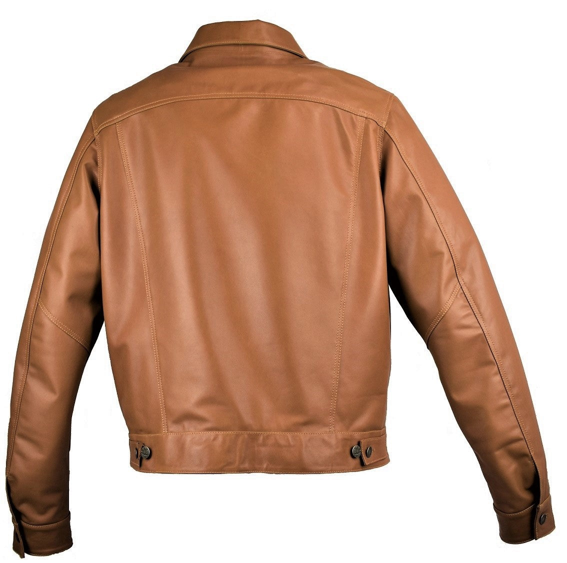 Giacca Uomo in Vera Pelle Tg 56 Color Sabbia