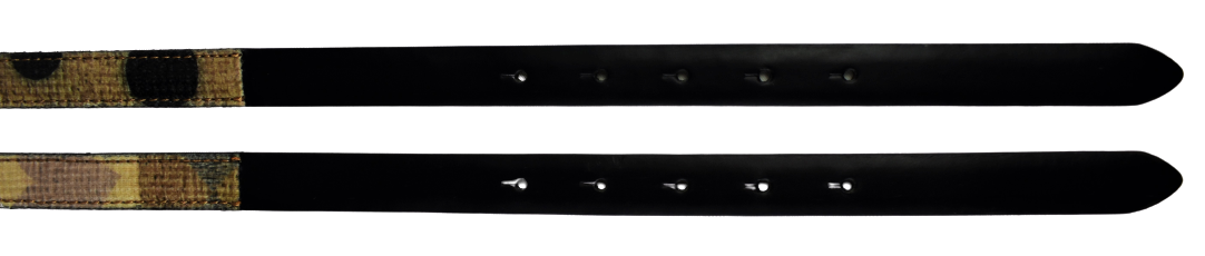 Cintura Unisex in Vero Cuoio con Doppia Punta