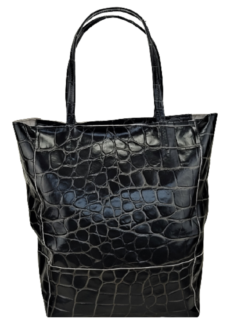 Borsa Spesa in Vera Pelle a Effetto Pitone