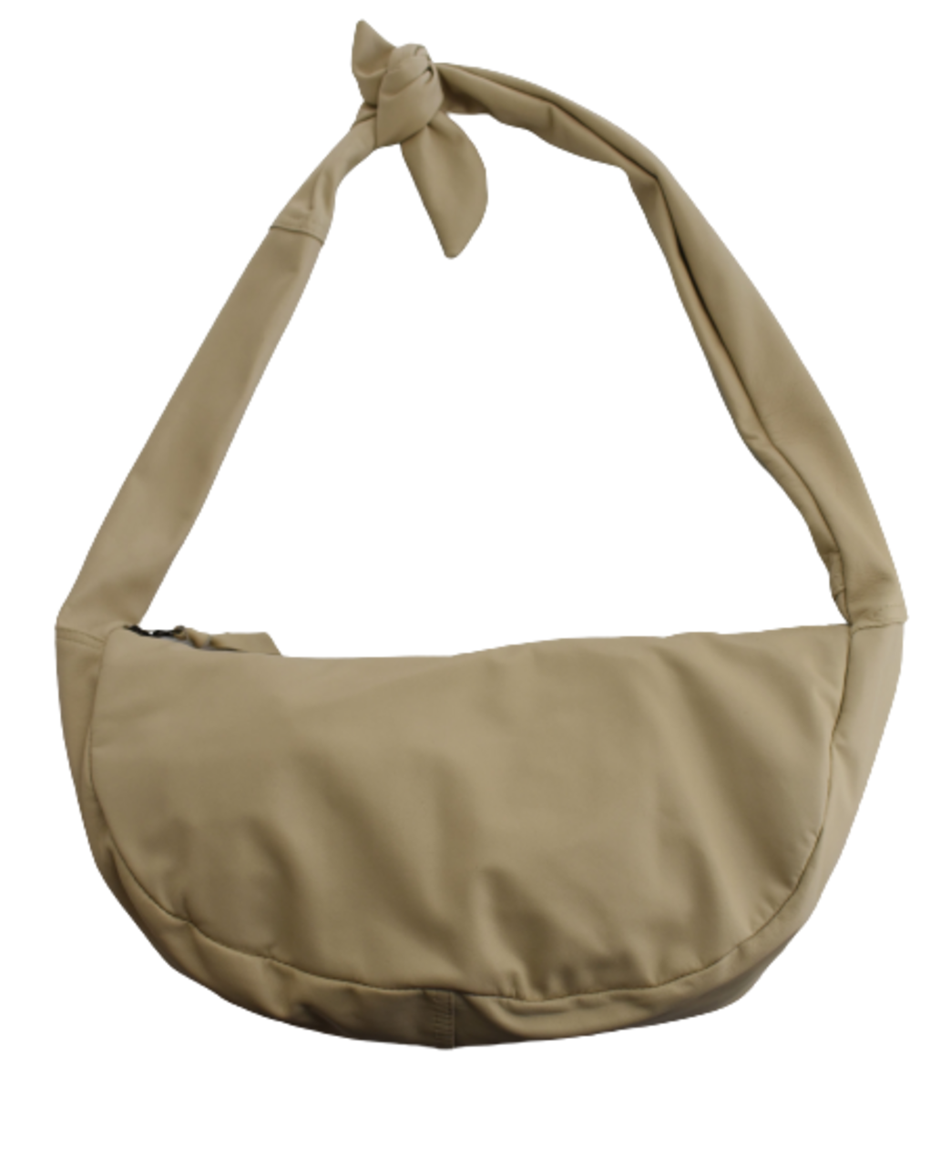 Borsa a Spalla in Vera Pelle Morbida Nero / Beige