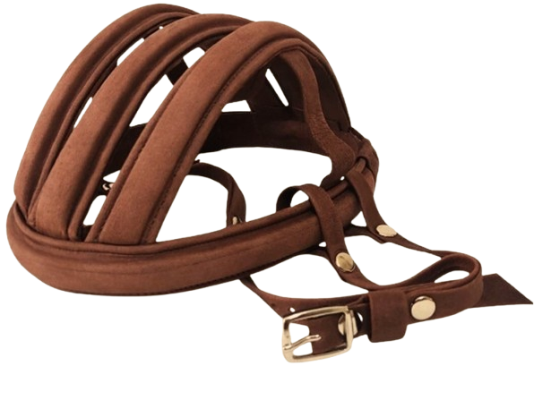 Caschetto Wintage Ciclisti Cuoio / Vera Pelle Uomo / Donna Il Pellettiere Italiano