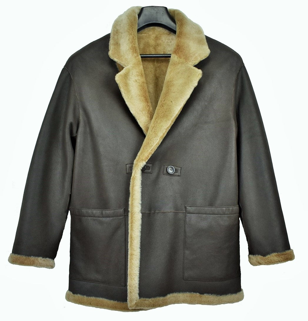Giacca Donna in Vera Pelliccia Reversibile di Agnello Tg 42
