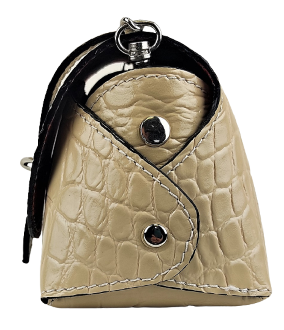 Borsa Pochette Vera Pelle Effetto Pitone Il Pellettiere Italiano