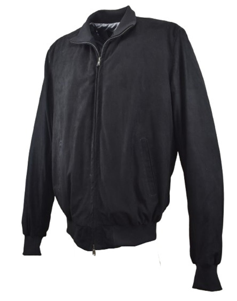 Giubbotto Polo Uomo in Pelle Scamosciata