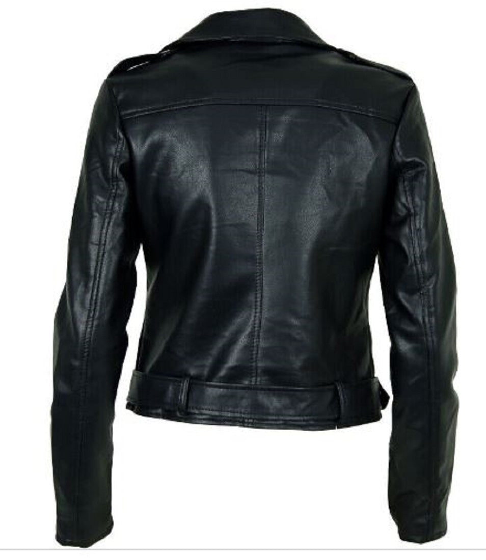 Giacca "Chiodo" Donna in Vera Pelle